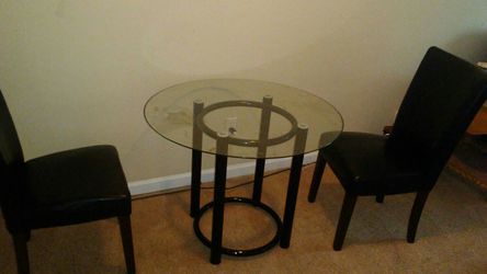 glass table
