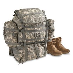 U.S. Military MOLLE Field Pack Complete with Frame