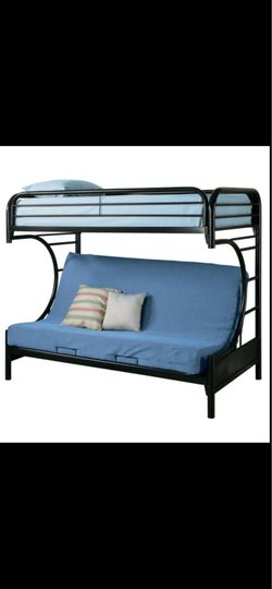 Black Bunk bed frame ( missing bottom bunk )