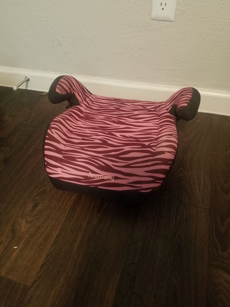 Girl's harmony booster seat