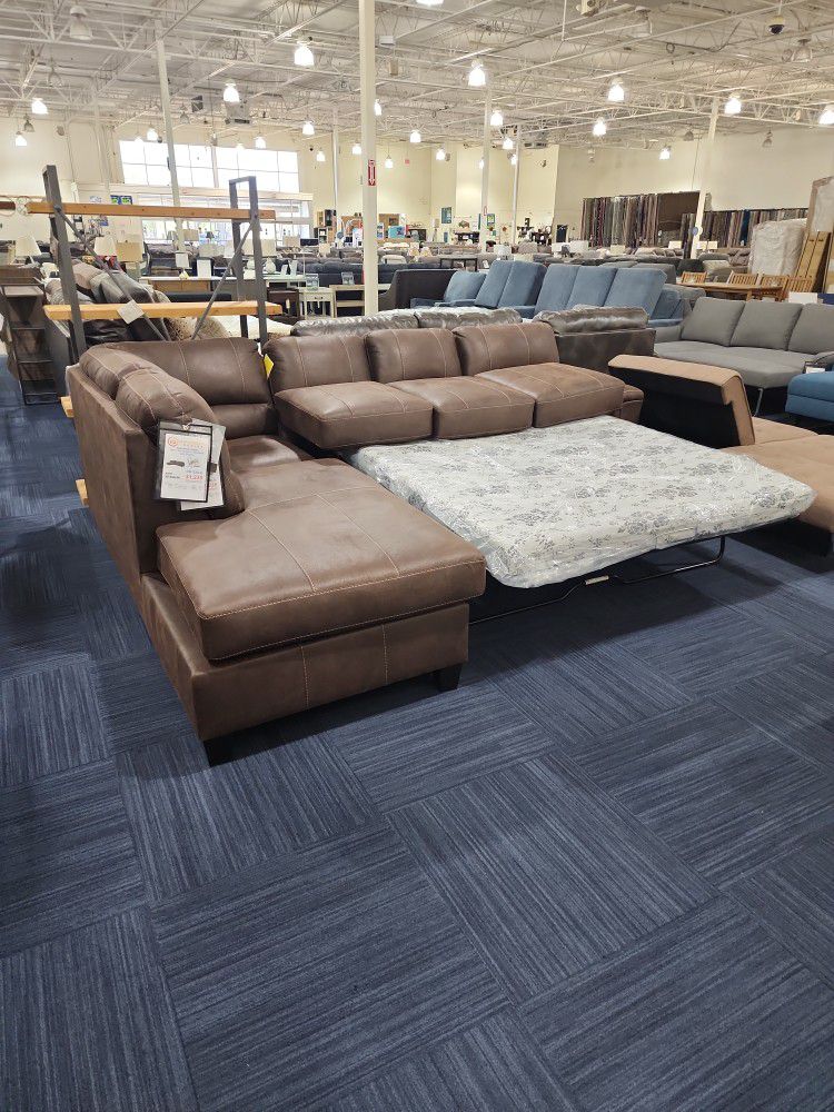 2pc Sleeper Sectional with Chaise