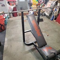 Workout Bench with Bar
