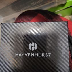 Hayvenhurst Carbon Fiber Slim Wallet RFID Blocking Metal Card Holder Black