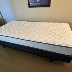 Extra Long Twin Bed Mattress, Box Spring, And Frame