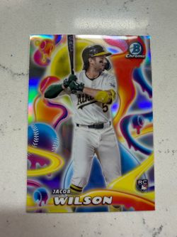 2025 Bowman Chrome Melt Masher Jacob Wilson Rookie Card