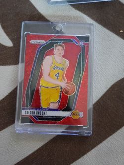 Dalton Knecht Prizm Red Rookie RC Lakers Card