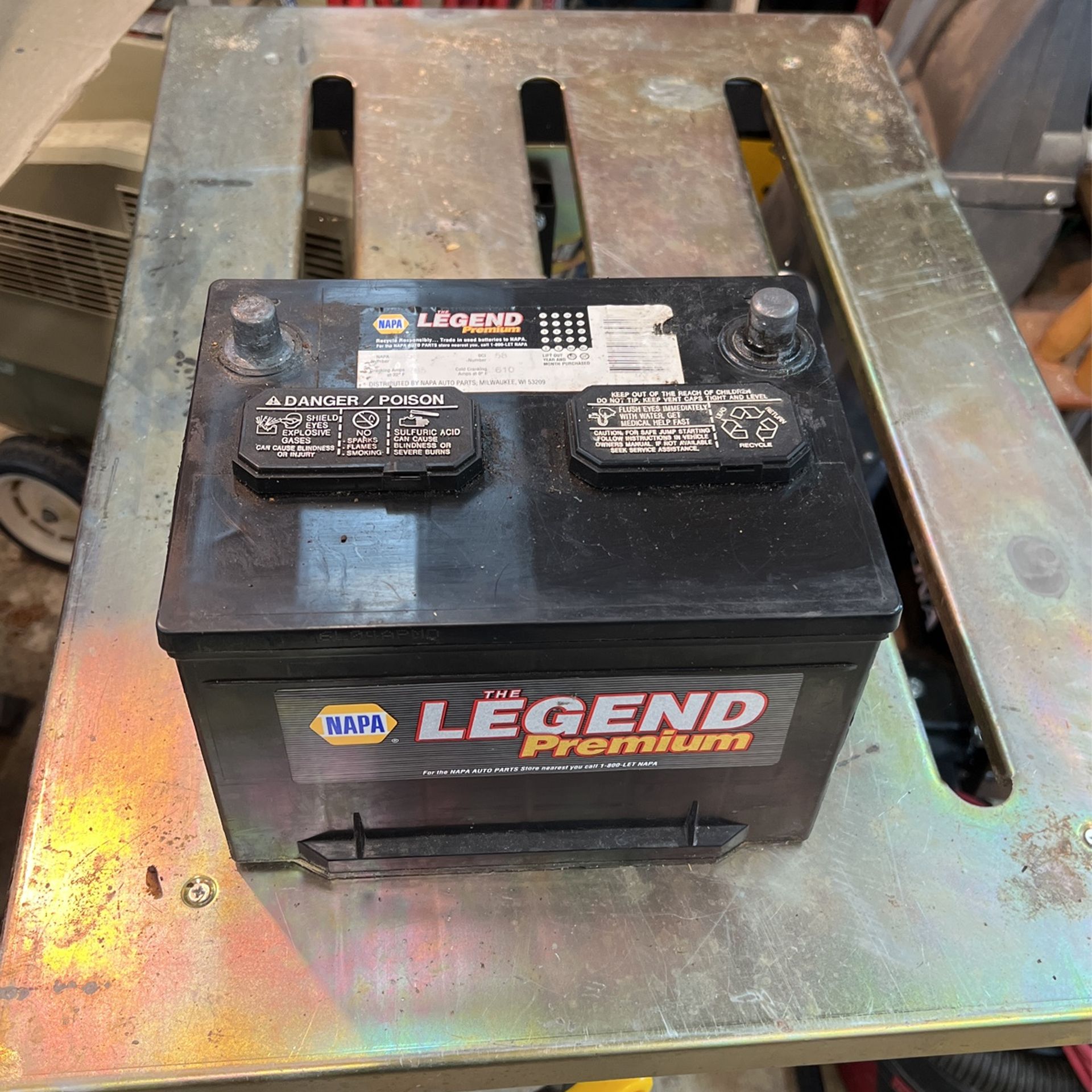 NAPA Battery 12V. BCI 58 610 CCA