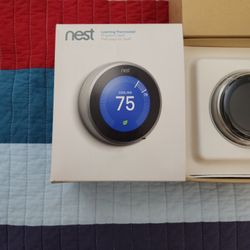 Google - Nest Learning Thermostat 3rd Generation - Stainless Steel