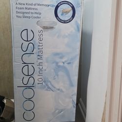 Copper Cool 10" Mattress Queen New