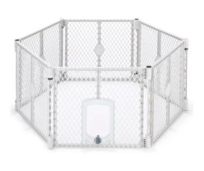 Dog Playpen – 6 Panels with Door (Like New)