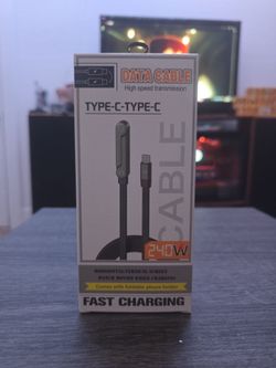 240W Type-C to Type-C Data Cable with Phone Stand