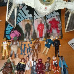 Vintage 1970s 1980s Kenner Star Wars Action Figure Lot MEGO Disney BLACK HOLE Maximilian 1982  Indiana Jones