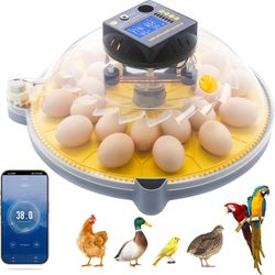 Smart Egg Incubator with App Control – Holds 24–122 Eggs