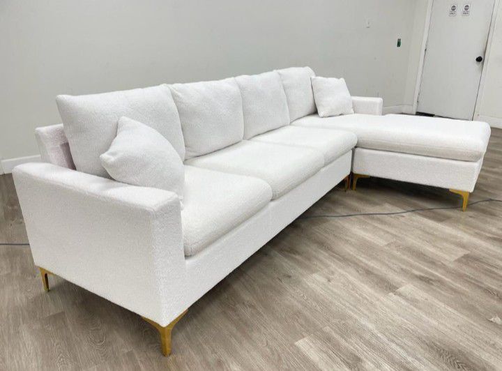 New Amber White Sectional Including Free Delivery