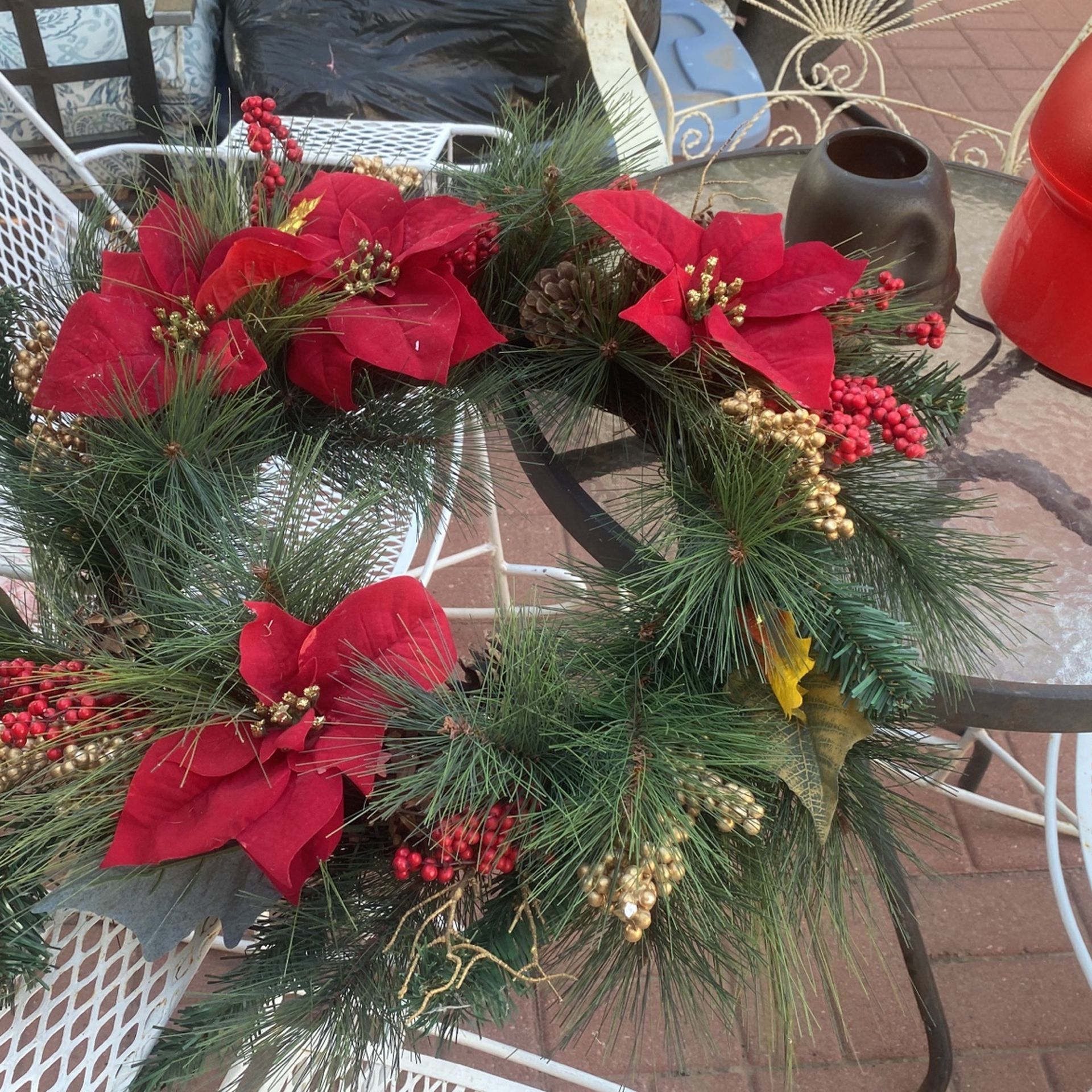 Corona Grande Navideña Para Puerta $12.00