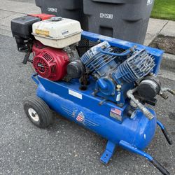 Quincy Gas Air Compressor 8 HP 17 Gal. Honda GX240 Powered