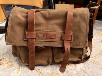 Canvas Leather Camera Bag
