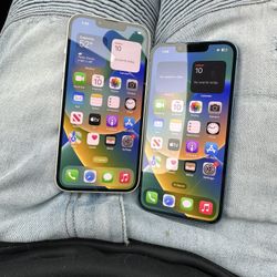 2 iPhones 13’s 128gb 