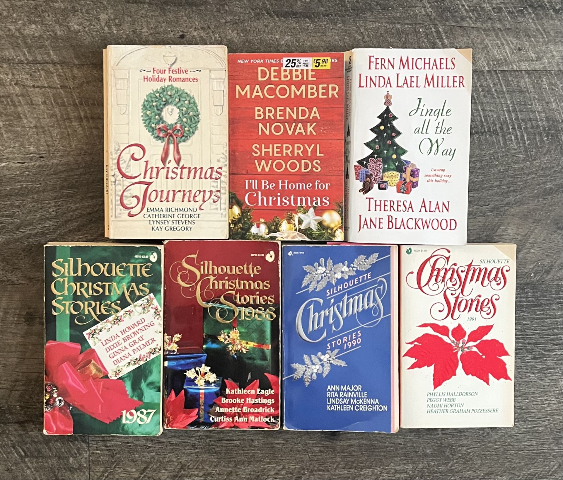 Vintage Silhouette Christmas Books (7 Books, 27 Stories) Howard-Michaels-Roberts and More!