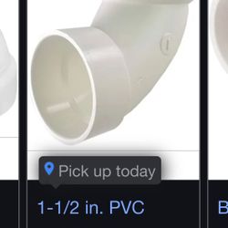 1-1/2 PVC DWV 90 Fitting