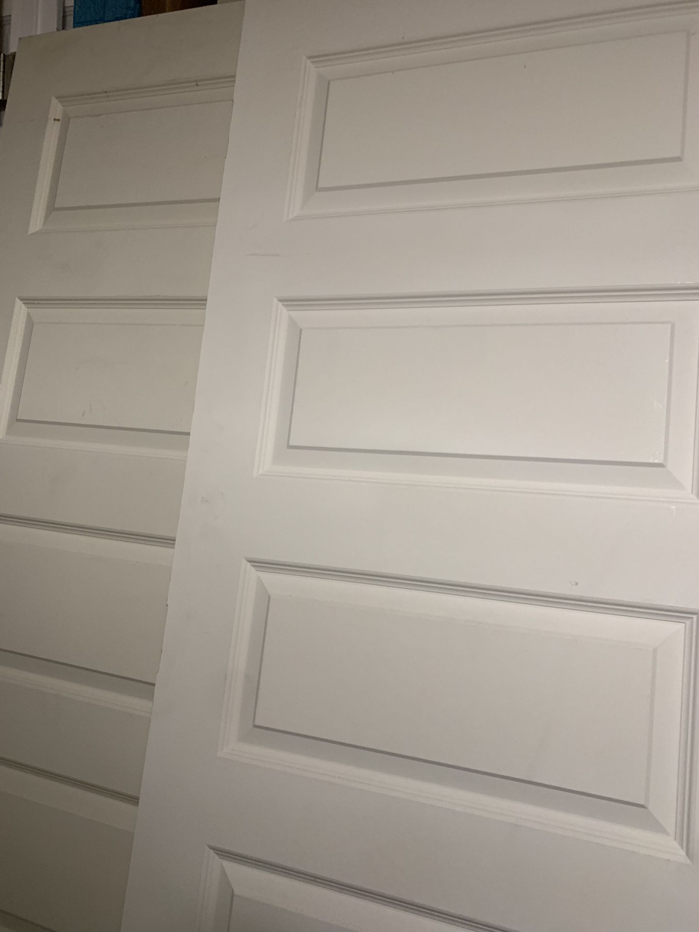 5 Panels Door Design & Matching Bifolds Closet Doors