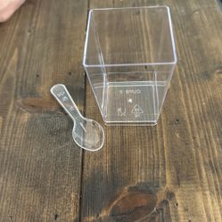 Plastic Dessert Cups With Spoons 