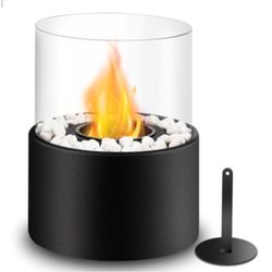 Tabletop fireplace, new: