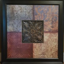 4 Beautifully Framed Wall Art 3'x3'  $160.00 For All