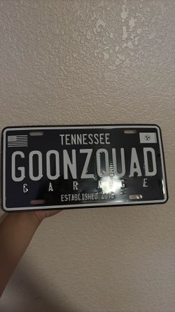 GOONZQUAD license plate