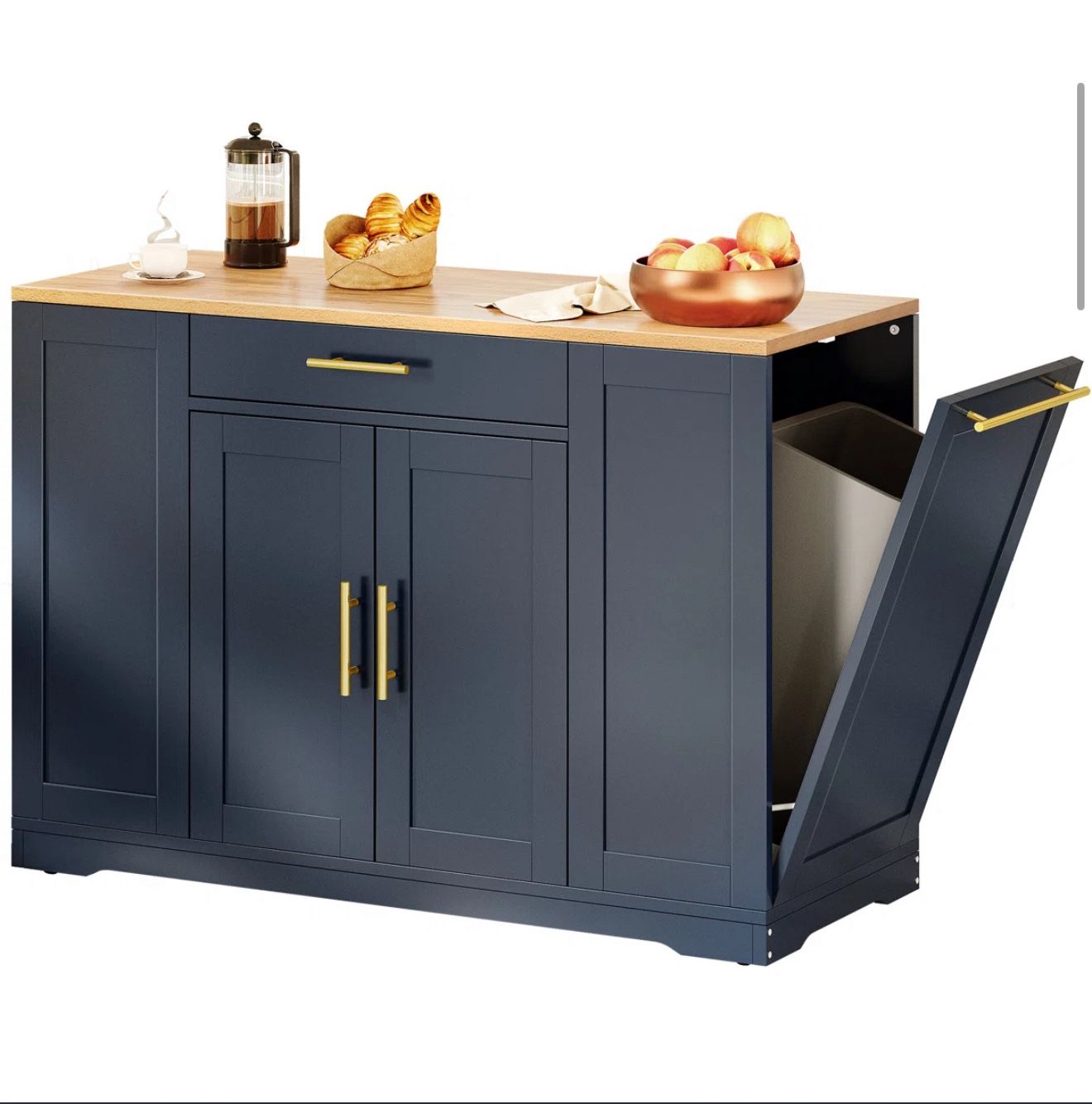 New in box Navy Bar Cart