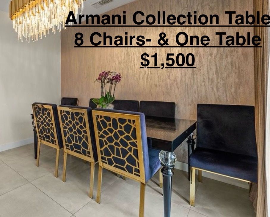 Kitchen table armani Collection