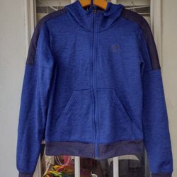 Adidas TI Fleece Zip Up Jacket Blue size XS