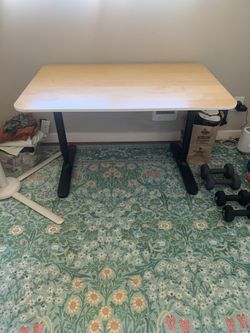 Adjustable Height IKEA Desk