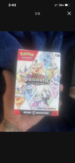 pokemon prismatic and mega evolutions 6 pack booster box