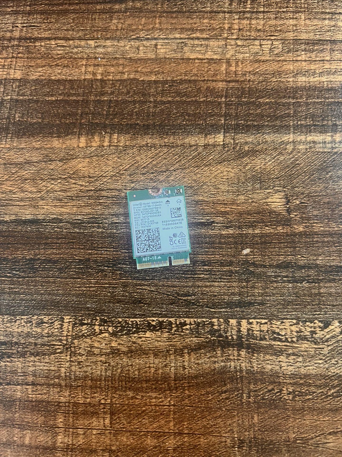 Chromebook WiFi Chip INTEL A07-18