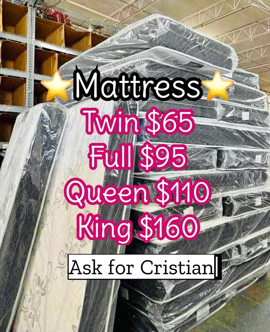 New Mattresses Twin mattress Full mattress Queen mattress King mattress Colchones nuevos Beds