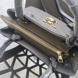 Grey Tote Bag. Purse 