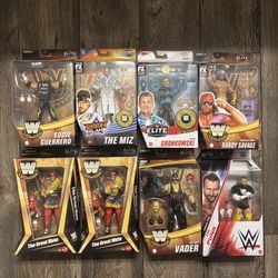 WWE Elite Wrestling Action Figures - Eddie Guerrero, The Miz, CM Punk, Great Muta And More