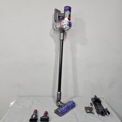 cordless stick vacuum dyson v8 nickel chrome anti-tangle head v8.g