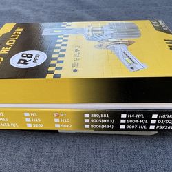 LED Headlight Bulbs H7 50000LM R8 Pro Bright White NEW