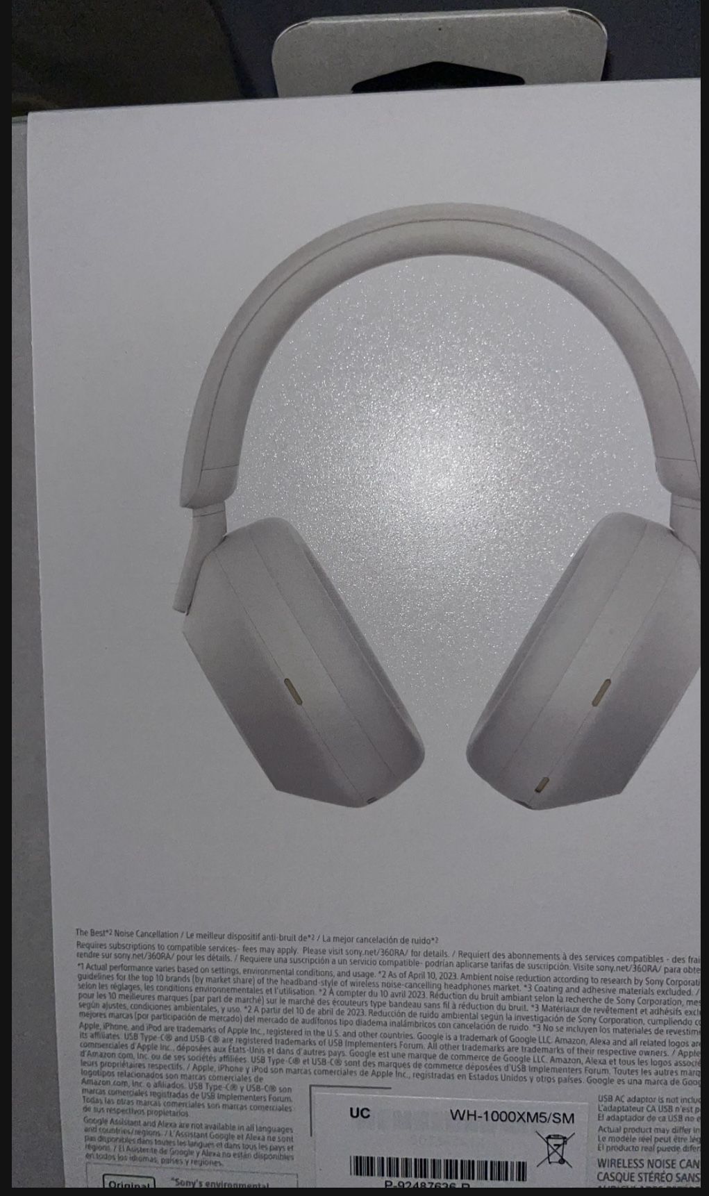 New Sealed Sony XM5 Wireless Headphones