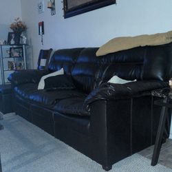 Black Couch Set 