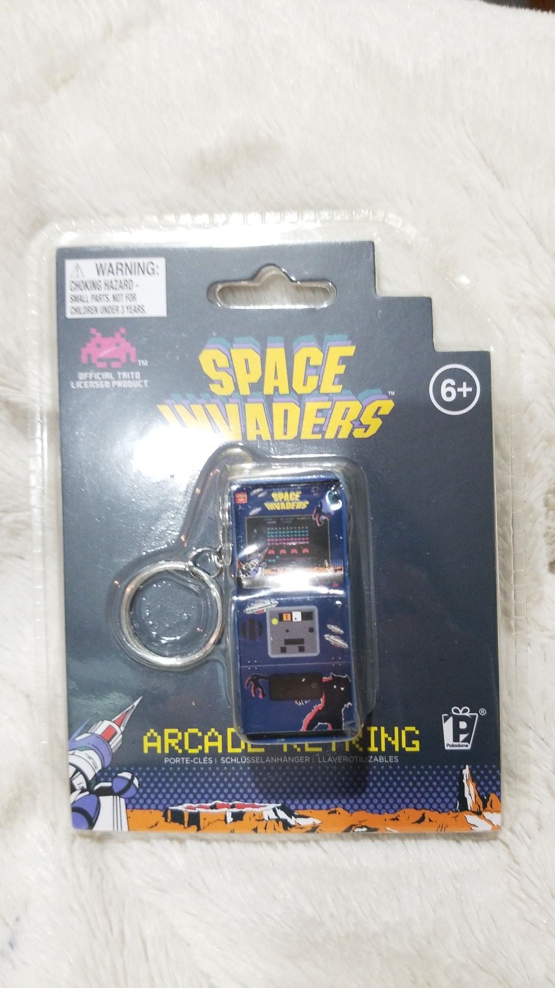 Space invaders keychain