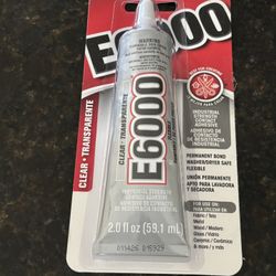 E6000 Eclectic Products 2-Ounce Craft Adhesive Tube, Clear