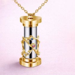 Mini Kaleidoscope Necklace Kaleidoscope Gold Brass 