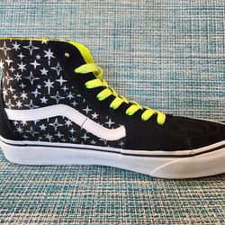 Vans Sk8-Hi 'Black Star' Size M 8.5/W10 - NEW