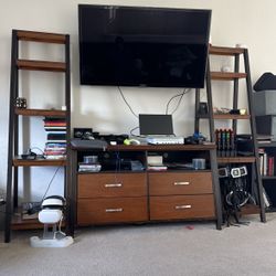3pc. Wood Entertainment Center