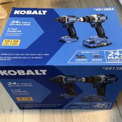 Brand new 24-volt 2-Tool Brushless Power Tool Combo Kit with Soft Case (1-Battery Included and Charger Included)