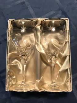 Sasaki; Crystal; Wine Glasses