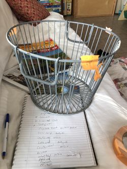 vintage wire egg basket